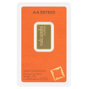 Valcambi Suisse 10 Grams Gold Bar 24KT