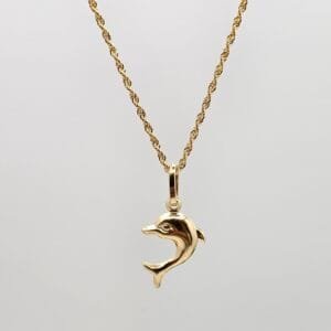 18K DOLPHN NECKLACE