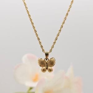 18K Butterfly Necklace