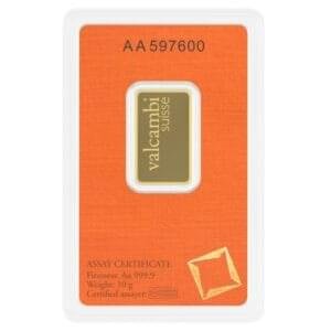 Valcambi Suisse 10 Grams Gold Bar 24KT
