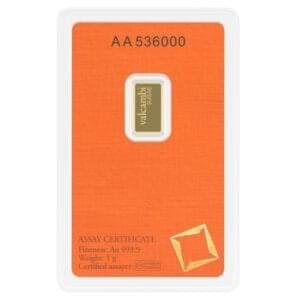 Valcambi Suisse 1 Grams Gold Bar 24KT